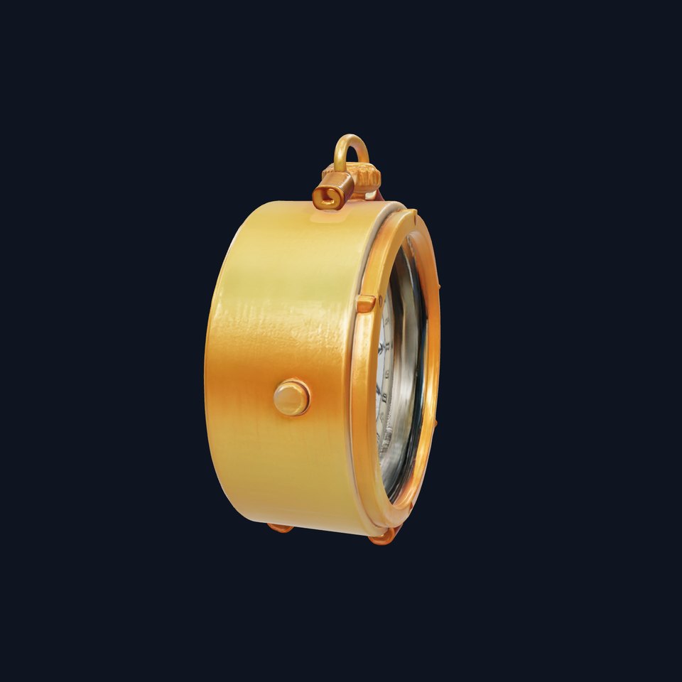 Antique Brass Compass model pack with Historical Detail